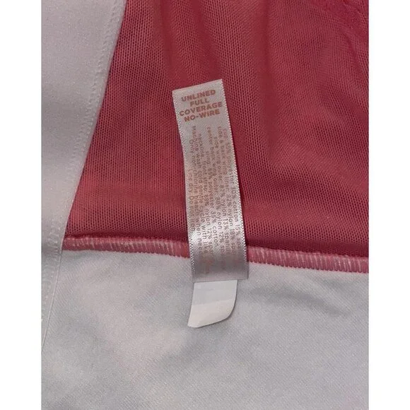 Cacique Unlined Full Coverage No Wire Bra Front Close Floral Womens 44D White - Picture 7 of 7